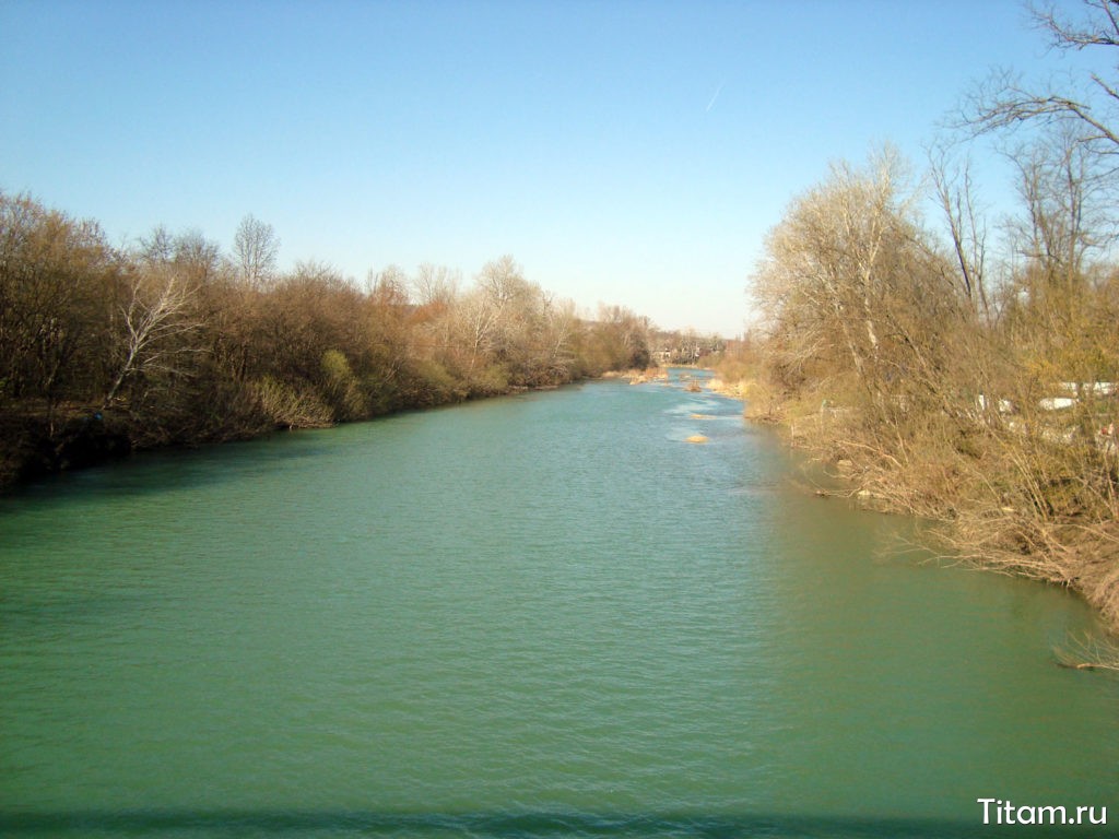 Река Псекупс. Вид на север