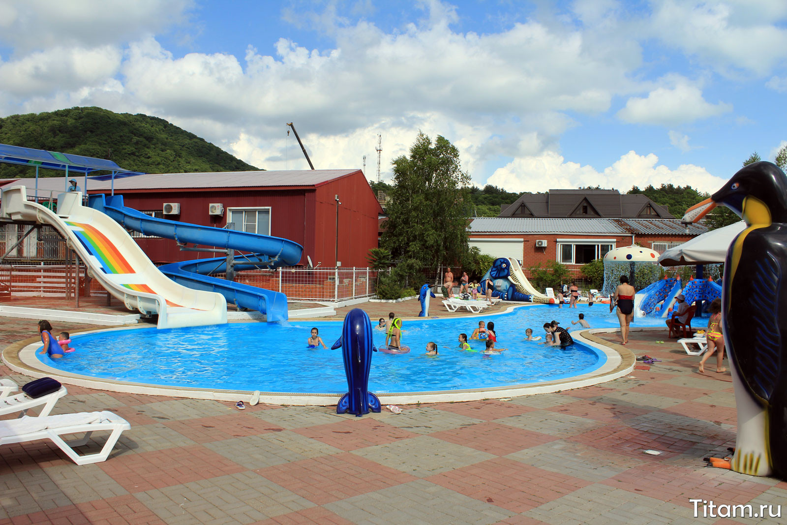 Аквапарк "Лето" в Ольгинке. Детская зона