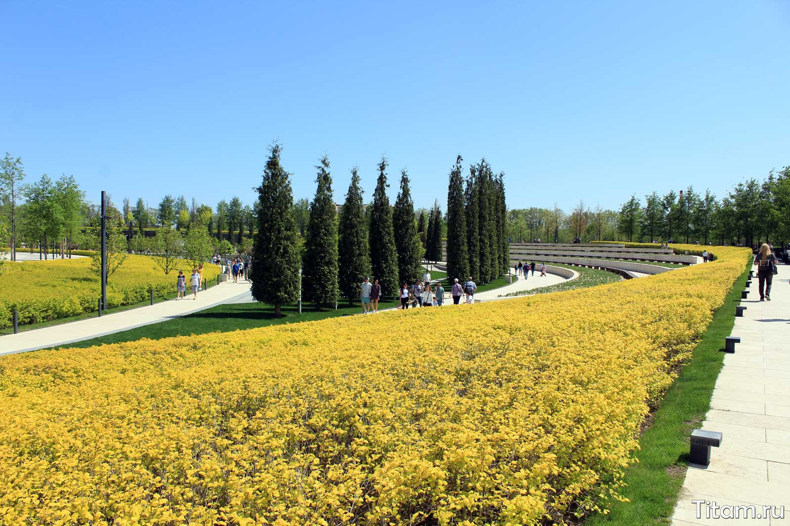 Террасированный сад в парке Галицкого