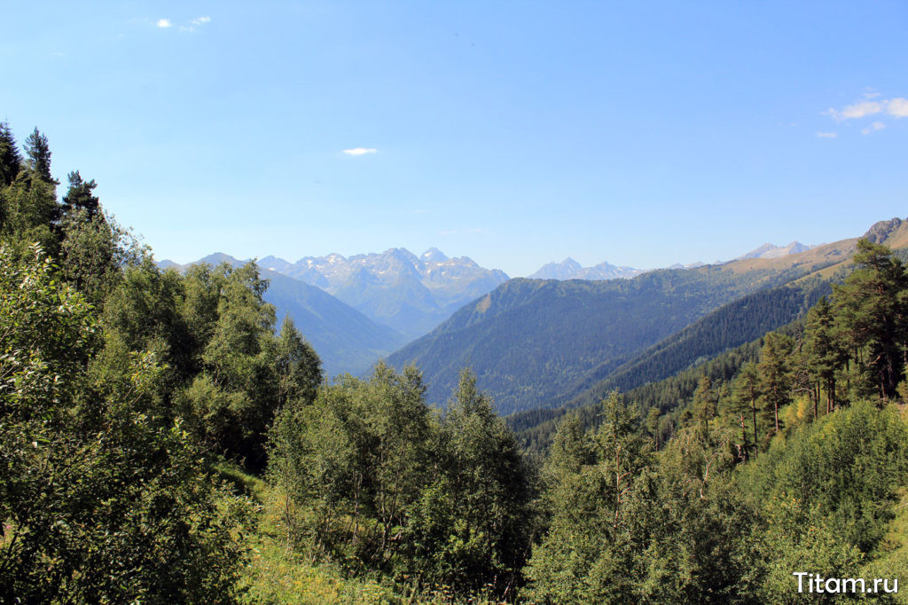 Панорама от Баритового водопада